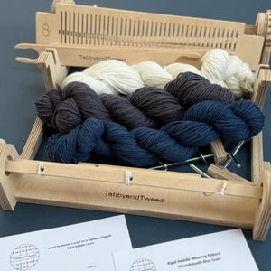 Rigid Heddle Loom Weaving Kit: British Wool Scarf, UK Made