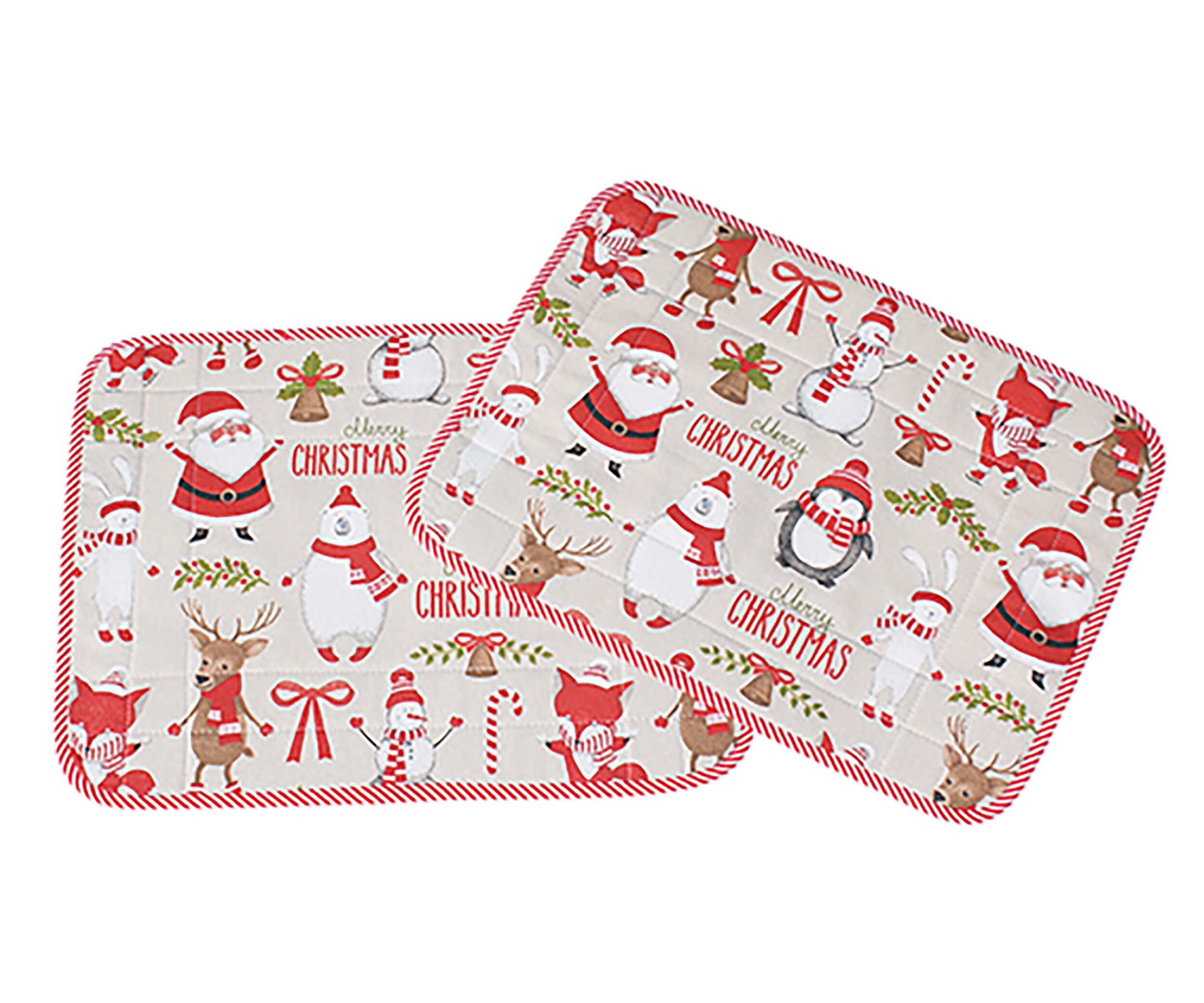 Lot de 2 Sets Table Père Noël