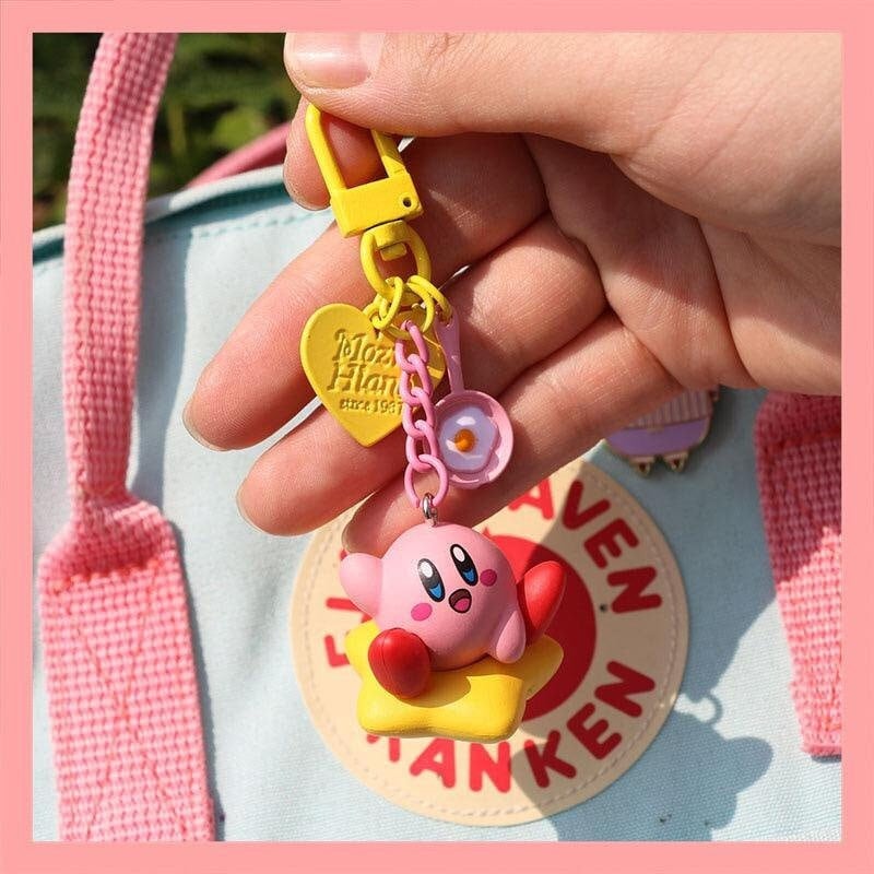 Kawaii Kirby Keychain Cute Keychain Kawaii Keychain - Etsy