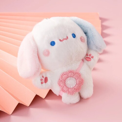 Rabbit Decoration Soft Keychain Plush Cute Bunny Plush Etsy