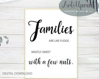 Families Are Like Fudge Svg - Etsy