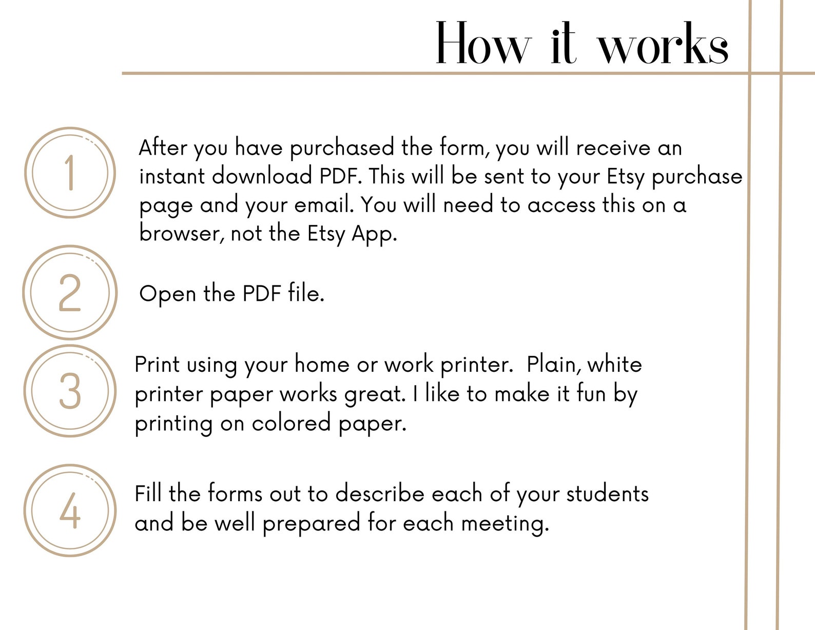 Parent Teacher Conference Printable Form for Teachers/ Special - Etsy