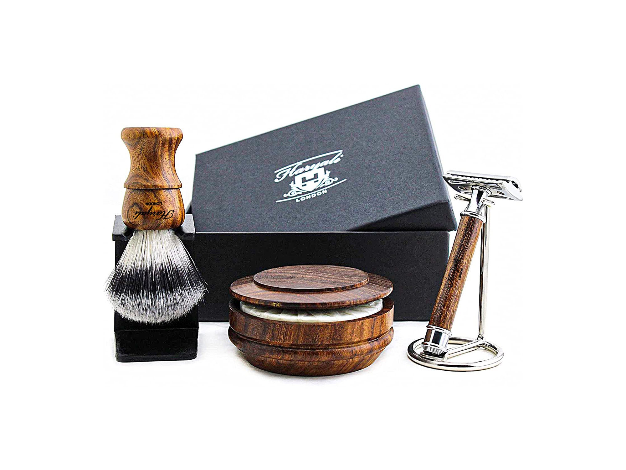Shaving Kit Gift Box 2 Bars Cold Process Soap Shaving Soap 