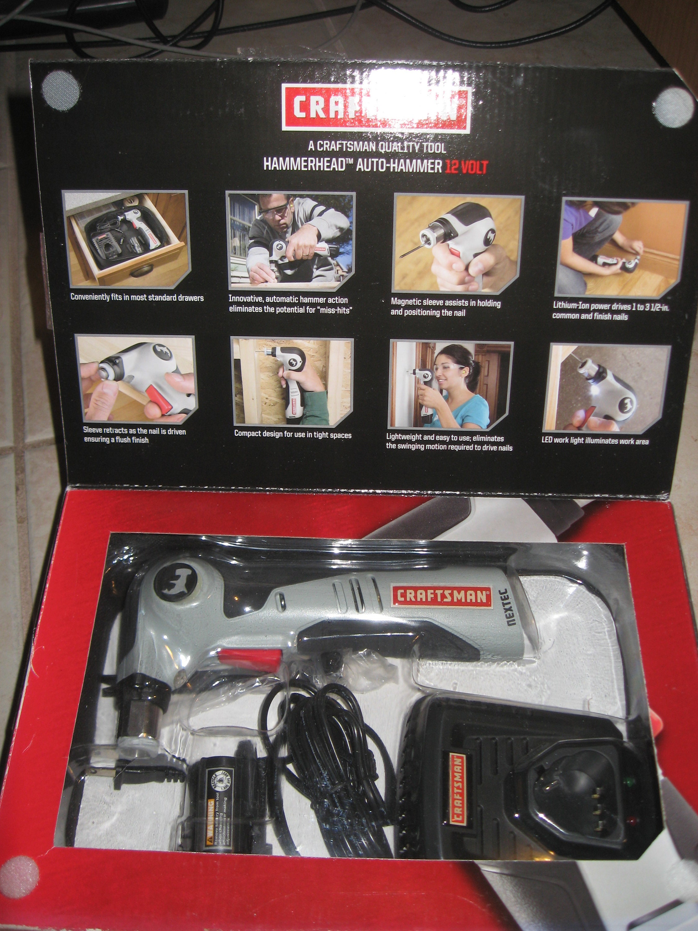 New Craftsman Nextec Hammerhead 12V Volt Auto Hammer Kit Tool