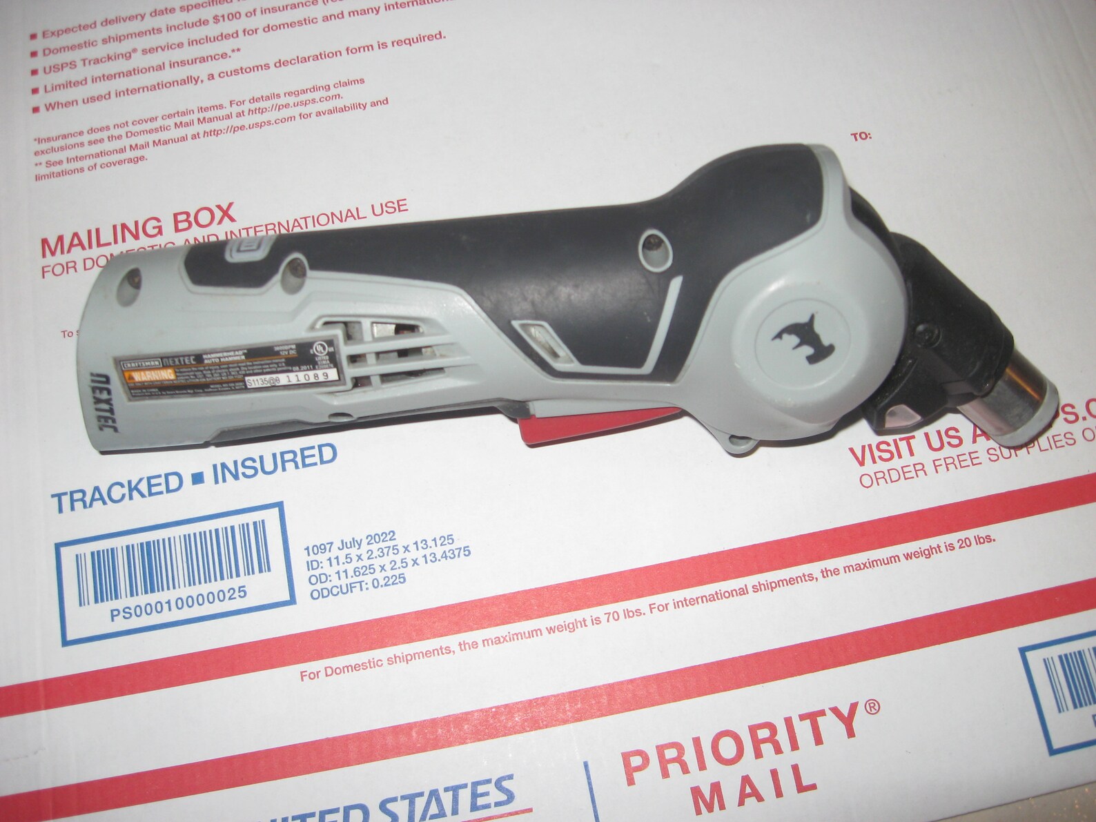 Rare Craftsman Nextec Articulating Hammerhead 12volt 12V Auto Hammer 3