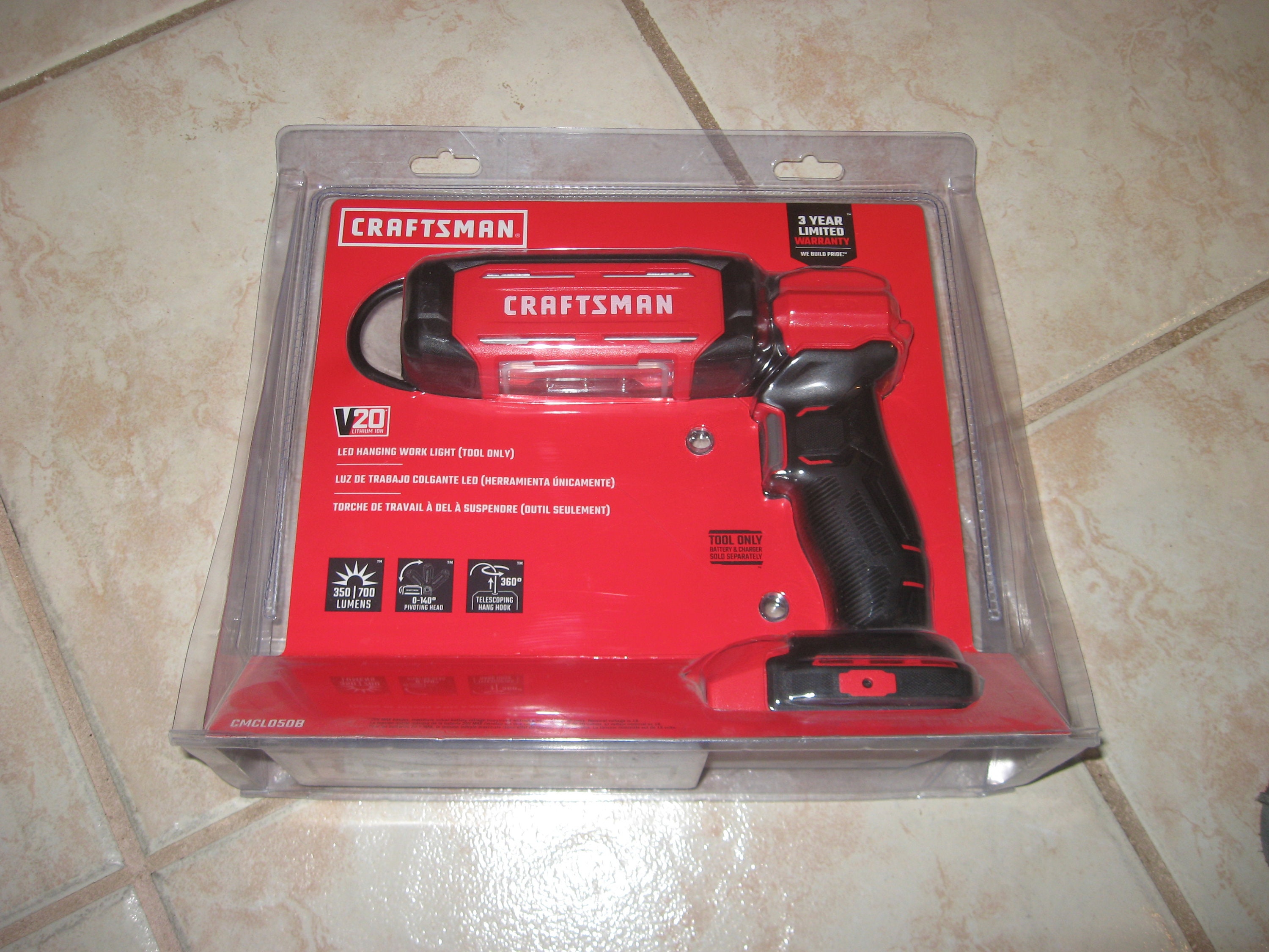 Craftsman v20 online flashlight