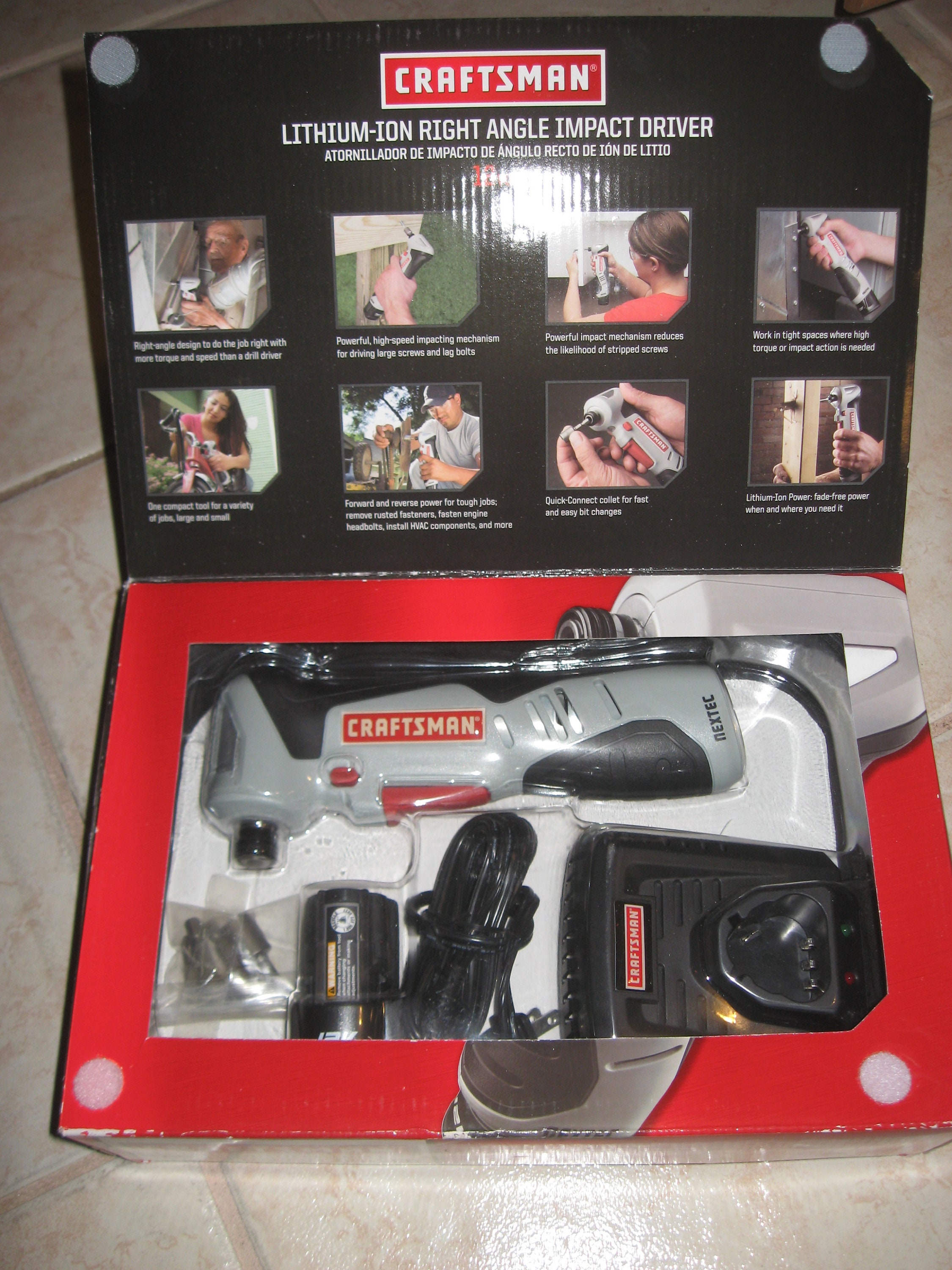 New in Box Rare Craftsman Nextec 12V Right Angle Impact Drill Driver tool Battery Charger Case All Included Etsy