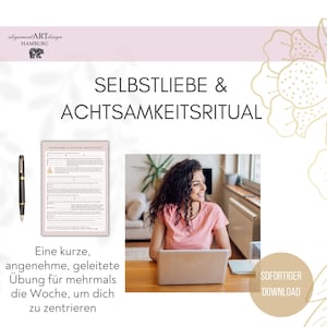 Selbstliebe Übung Erfolgsjournal Dankbarkeitstagebuch Digital Achtsamkeitstagebuch Digital Positiv Denken Besser Schlafen Affirmationen Mut