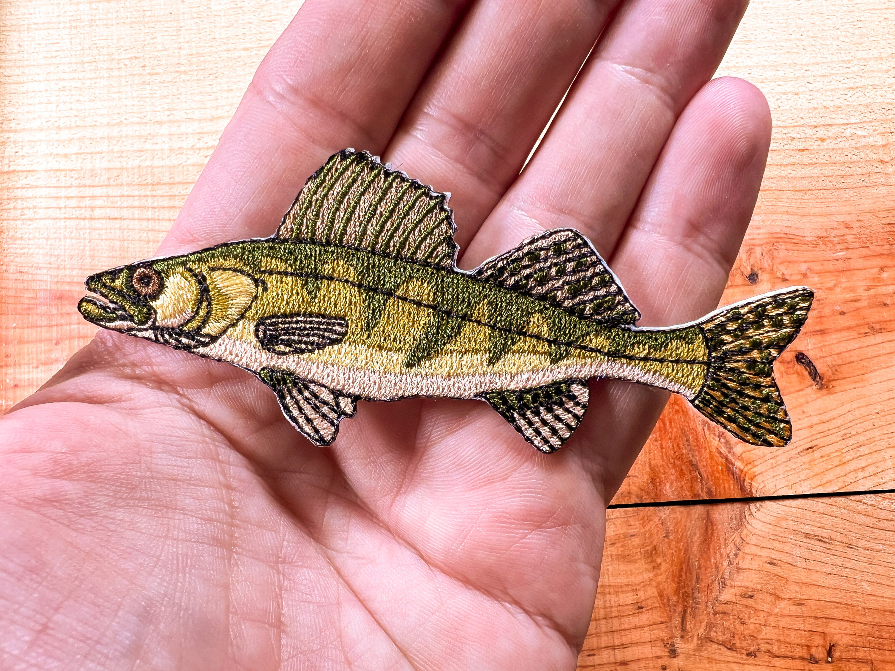 Walleye Iron-on Embroidered Patch Quality Fish Patches for Jackets, Hats,  Vests, Backpacks Fishing Gifts Men & Women -  Ireland