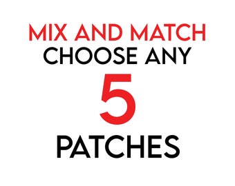 Pick 5 Discount | Embroidered Iron-On Patches | Mix and Match Fishing, Hunting, Wildlife, and Nature Designs