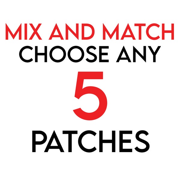 Pick 5 Discount | Embroidered Iron-On Patches | Mix and Match Fishing, Hunting, Wildlife, and Nature Designs