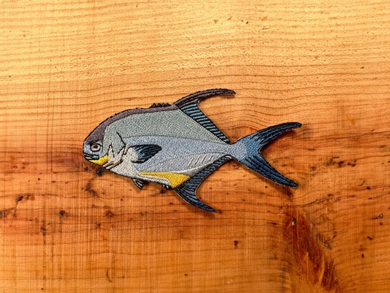 Permit Iron-on Embroidered Patch Quality Fish Patches for Jackets, Hats,  Vests, Backpacks Saltwater Fly Fishing Gifts for Men and Women 