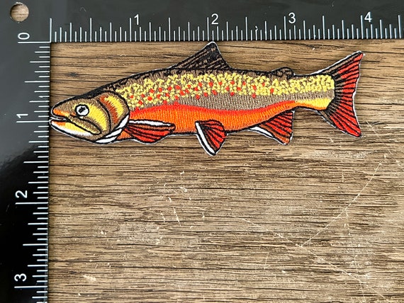 Brook Trout Iron-on Embroidered Patch Quality Fish Patches for Jackets,  Hats, Vests, Backpacks Fly Fishing Gifts for Men and Women -  Canada