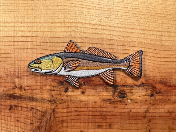 Live to Fish Patch, Small Embroidered Iron On Patches