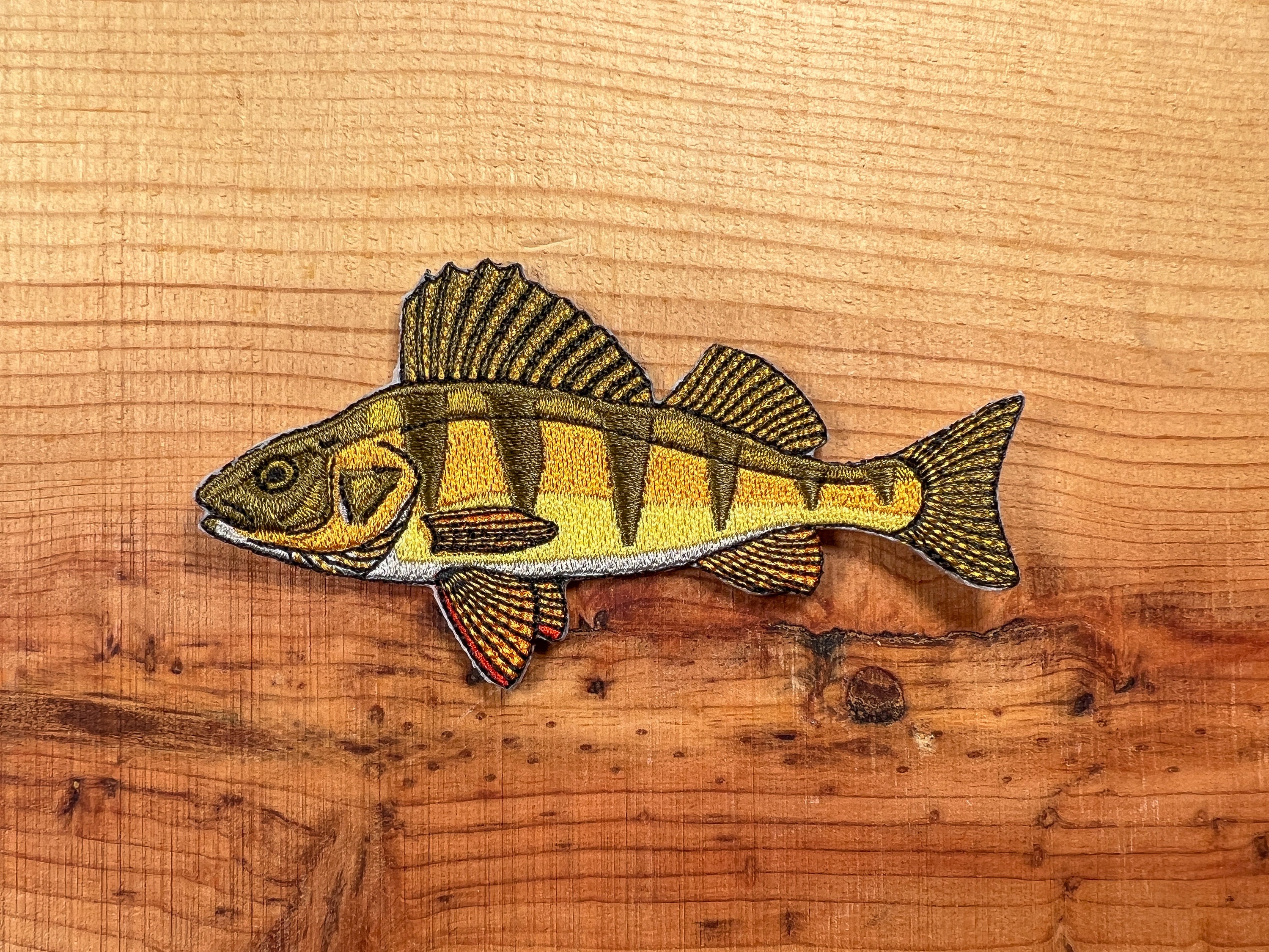 Perch Iron-on Embroidered Patch Quality Fish Patches for Jackets