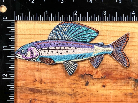 Arctic Grayling Patch Quality Fish Patches for Jackets, Hats, Vests,  Backpacks Fly Fishing Gifts 
