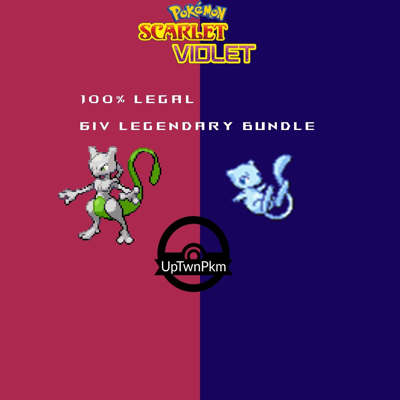 Pokemon Scarlet/Violet MEWTWO Lv.100 LEGENDARY 6IV Timid w/ Masterball