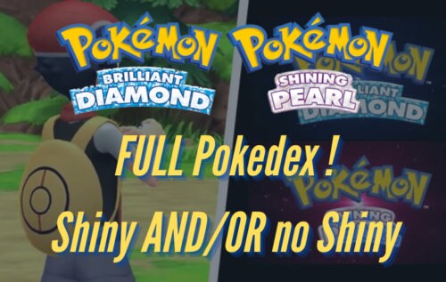 Pokemon Brilliant Diamond Shining Pearl Complete Shiny Pokedex Nintendo  Switch