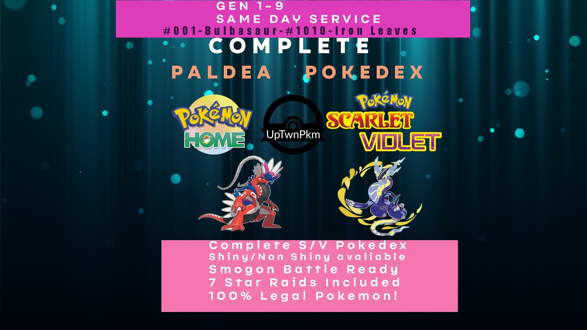 The Paldea Video Pokedex 1-50 (All in-game footage from Pokemon Scarlet and  Violet!) 