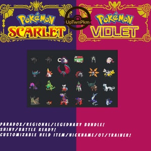Pokemon Scarlet/Violet Shiny Pokemon 31 IV Hypertrained EV trained