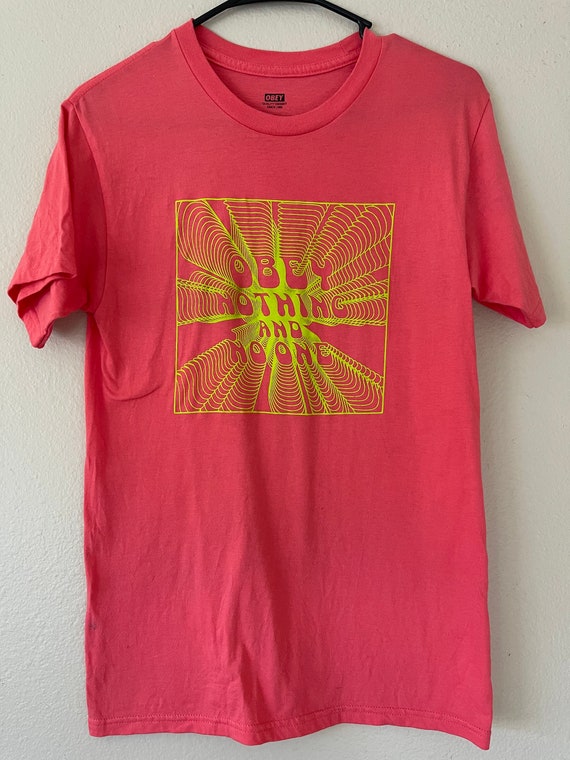 Vintage BRIGHT Obey T-shirt | Etsy