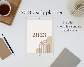 2023 digital planner basic, goodnotes planner, ipad planner, Wochenplaner, Monatsplaner, digitaler Kalender, goodnotes ipad planner