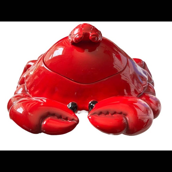 Sonoma life+style Nantucket Red Crab Ceramic Cookie Jar