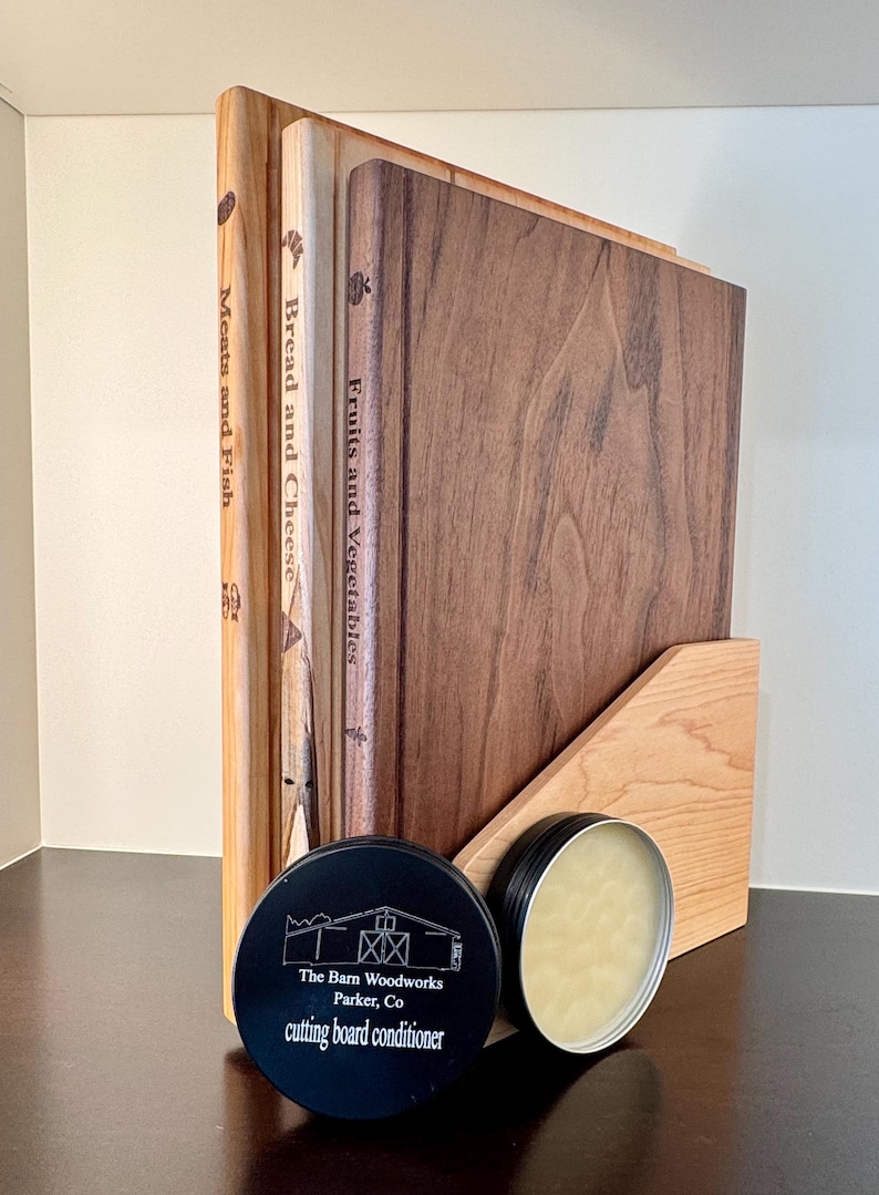 The Library- charcuterie/ cutting board set with storage image 16