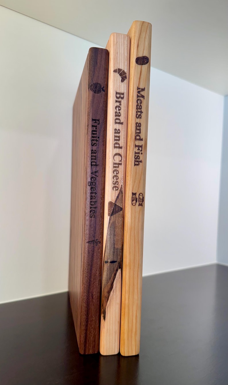 The Library- charcuterie/ cutting board set with storage image 5