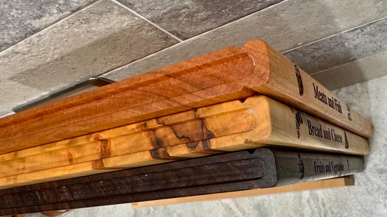 The Library- charcuterie/ cutting board set with storage image 13