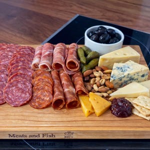 The Library- charcuterie/ cutting board set with storage image 11