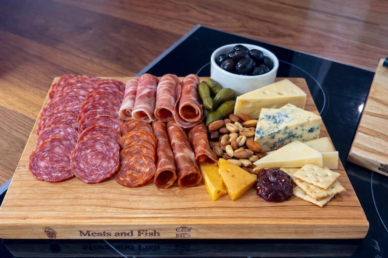 The Library- charcuterie/ cutting board set with storage image 11
