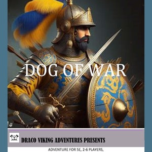 CÃO DE GUERRA; D&D Sidequest, one shot, para 5E, aventura Dungeons and Dragons