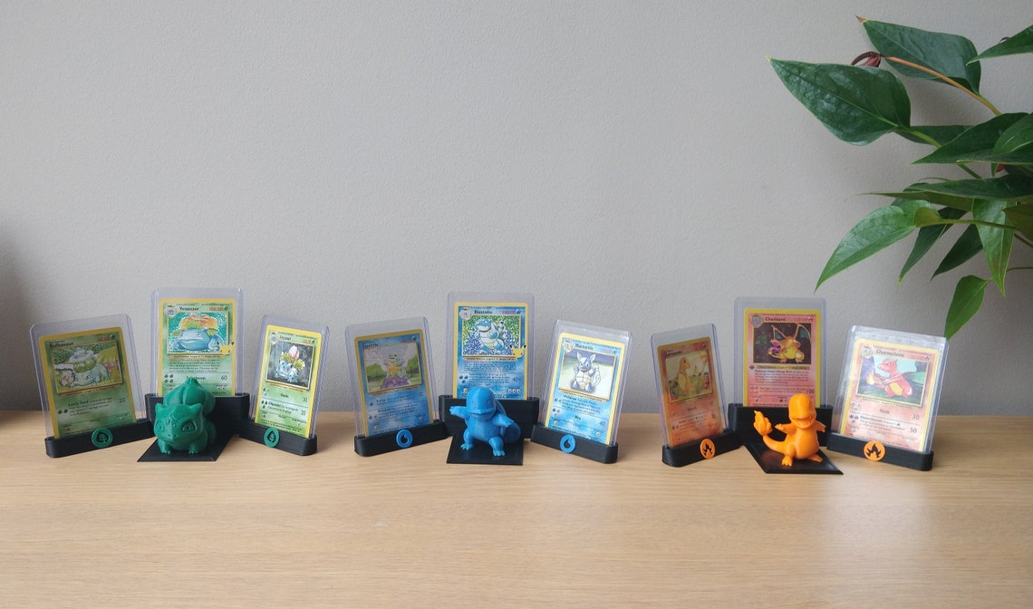 Pokémon Card Stand Top Loaders/graded PSA Cards Charmander Etsy UK