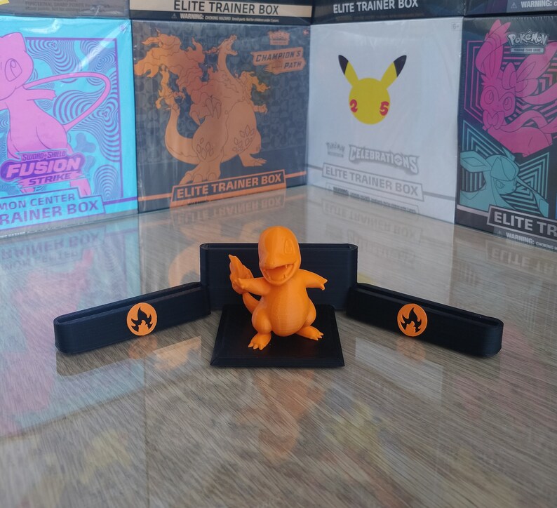 Pokémon Card Stand Top Loaders/graded PSA Cards Charmander Etsy UK