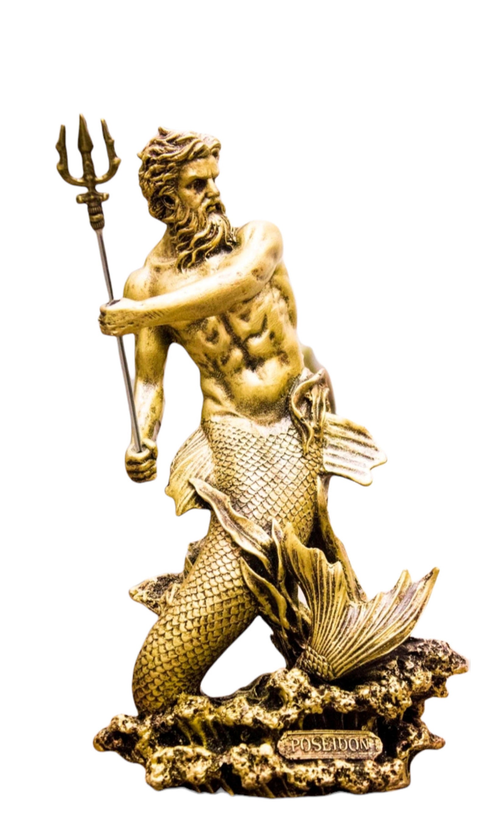 Poseidon Sculpture Poseidon Statues Poseidon Greek God Etsy