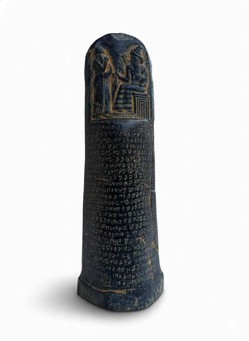 Hammurabi Stele Replica: Ancient Law Code - Etsy