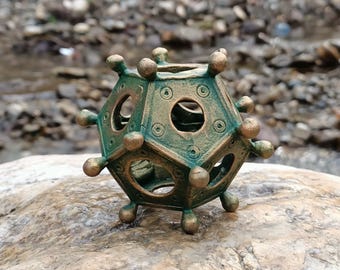 Roman Dodecahedron Metal Replica/ Model 3