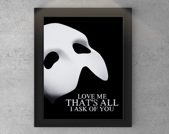 The Phantom of the Opera Wall Art Digital Download