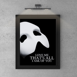 The Phantom of the Opera Wall Art Digital Download
