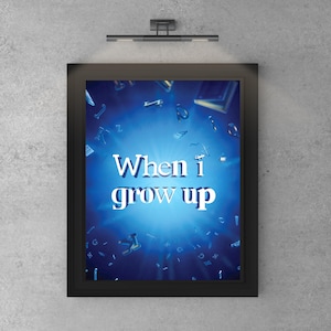 Arte inspirado en el programa de Matilda / Descarga digital / Decoración de pared de teatro musical / Regalo de teatro para niños / Impresión de &quot;Matilda el musical&quot;