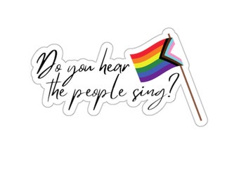 Les Miserables Progress Pride Flag Sticker