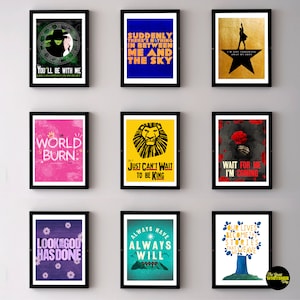 Musical Theater Gallery Wall Art Digital Download theater class, choir, show choir, musical theater, theatre, theatre classroom art image 1