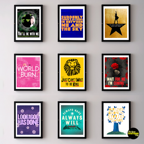 Musical Theater Gallery Wall Art Digital Download - theater class, choir, show choir, musical theater, theatre, theatre classroom art