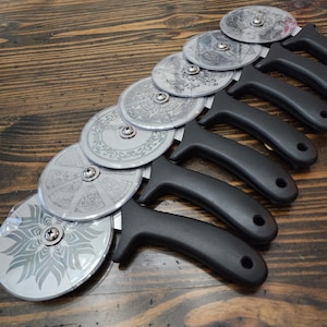 Stainless Steel Pizza Cutter, Engraved