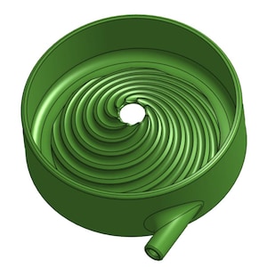 Separador de polvo magnético y de oro Vortex