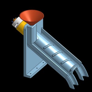 Gold and Magnetic dust and  black sand Separator 3D Printable Model stl file