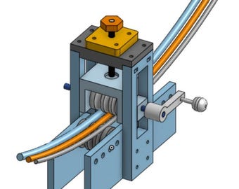 Metal Tube Bender Tool: 6mm, 8mm, 10mm Hand Crank (STL File)