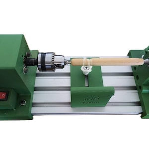 Desktop Mini Lathe Machine – powerfull DC Motor, Adjustable Speed,  Compact Wood  Turning Tool