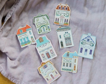 Lenox Spice Village Stickers - 2.5in tall - sets or individuals -Cinnamon, Sage, Saffron, Tarragon, Parsley, Allspice, Rosemary, or Celery